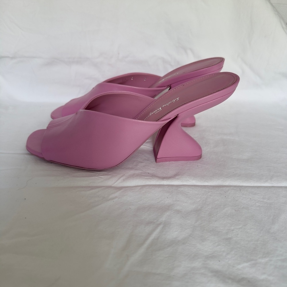 Salvatore Ferragamo Sansu F-Heel 85 Slide Heel Sandals
